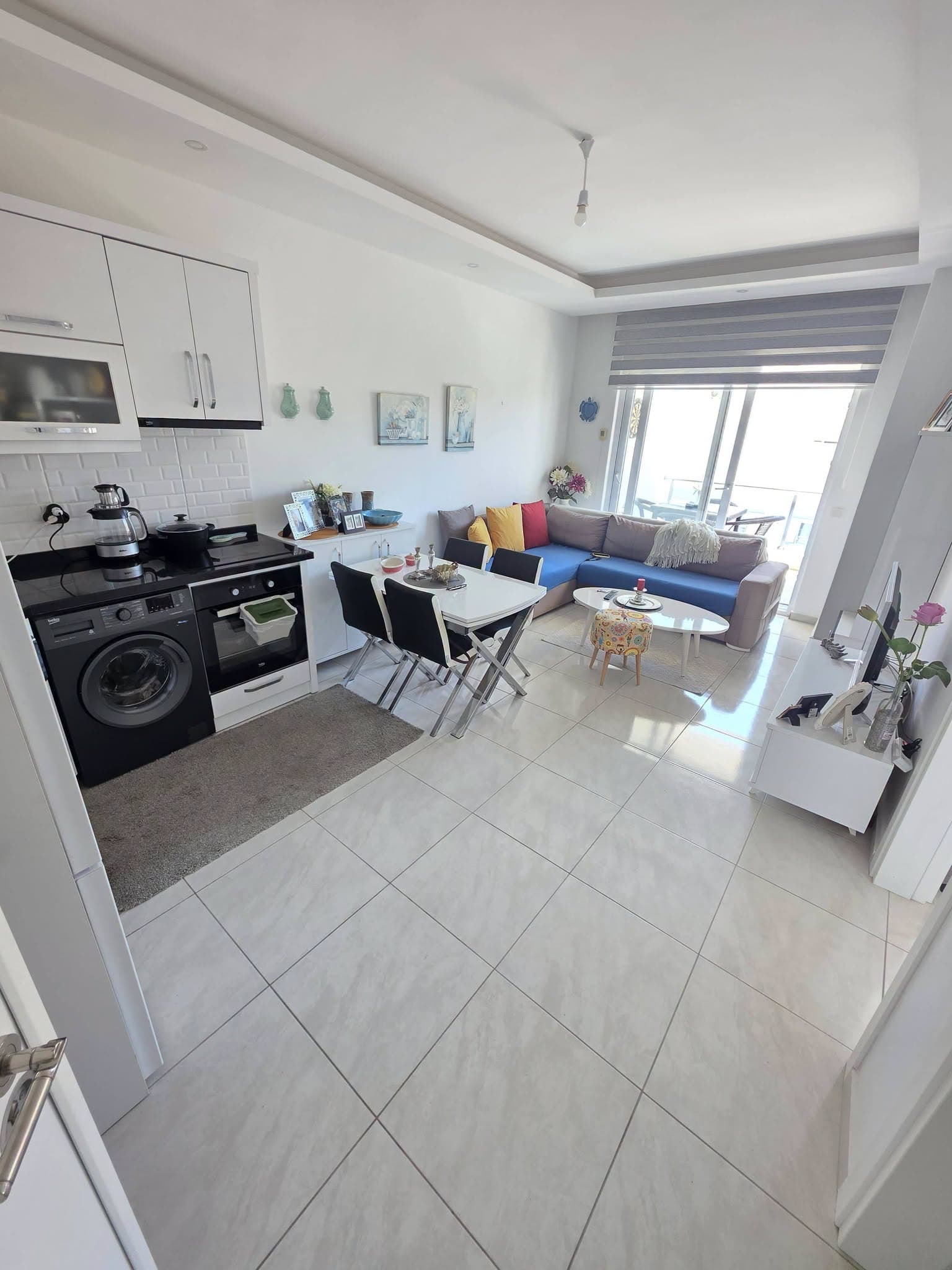 Alanya Beach Resort 5'te Full Eşyalı 1+1